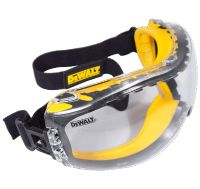 DEWALT DPG82-11 Concealer Clear Anti-Fog Dual Mold Safety Goggle, Clear Lens, 1 Pair